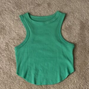 Wild Fable Vibrant Green Ribbed Crop Top